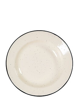 Doris beige Emaljtallrik