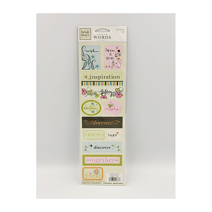 Heidi Grace  Cardstock Stickers Reagans Closet - Words