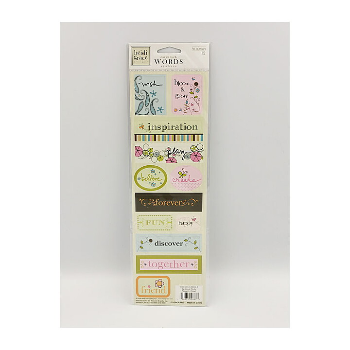 Heidi Grace  Cardstock Stickers Reagans Closet - Words