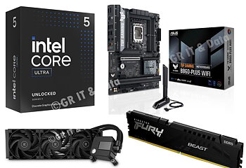Intel i5 Optimum uppgraderingspaket | Intel Core Ultra 5   | 32GB DDR5 RAM | ASUS TUF Gaming | Vattenkylning All-In-One |