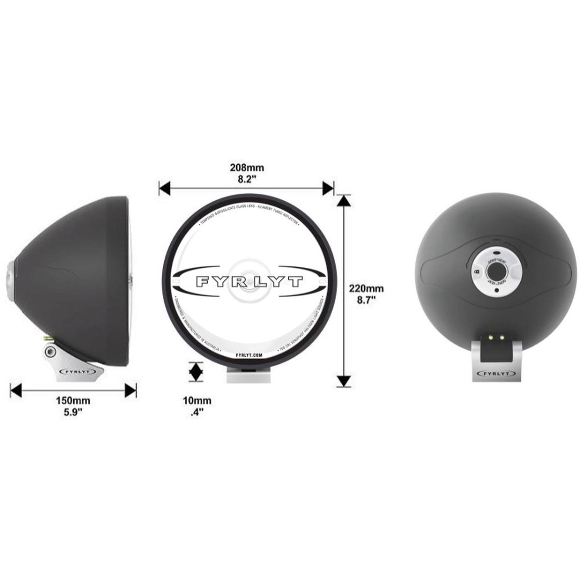 FYRLYT Nemesis 9000 12V 208mm 250W - 6