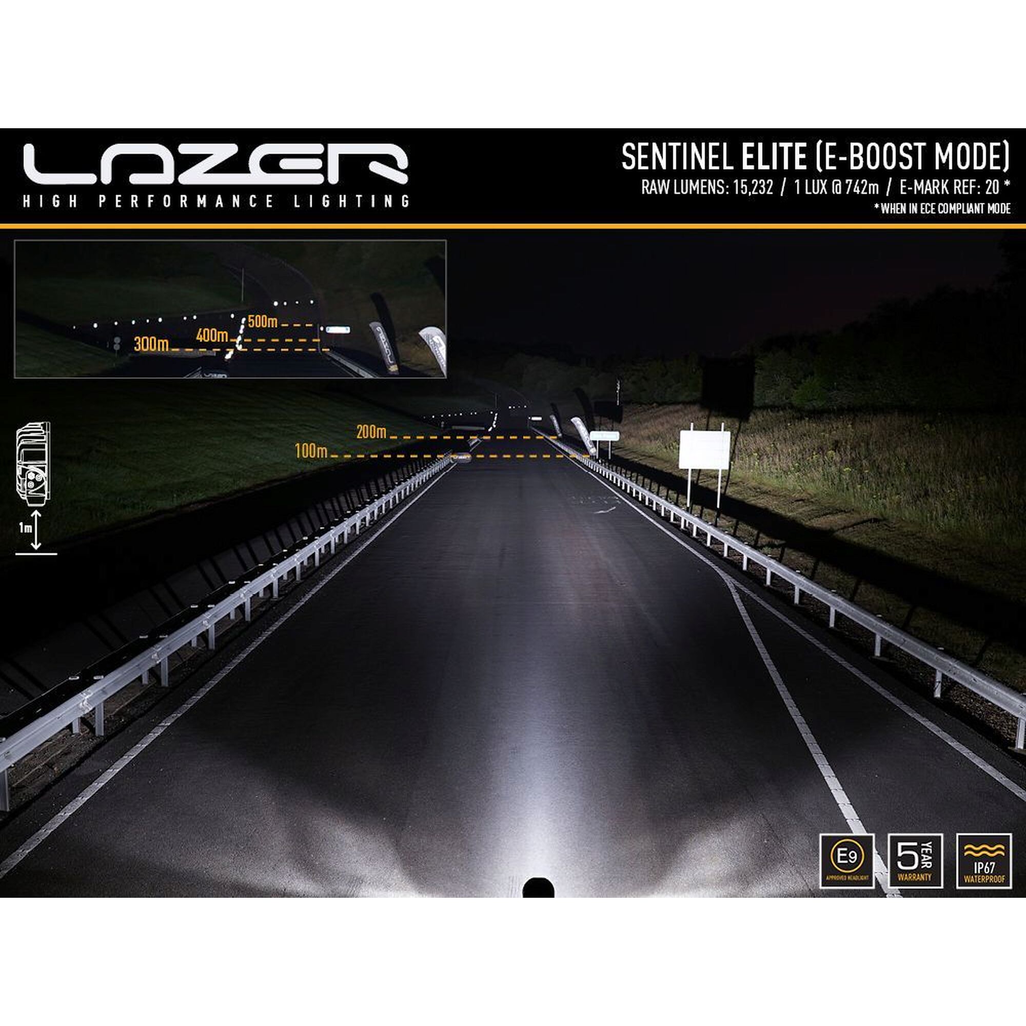 Lazer Sentinel Elite 9" 225mm 145W - 10