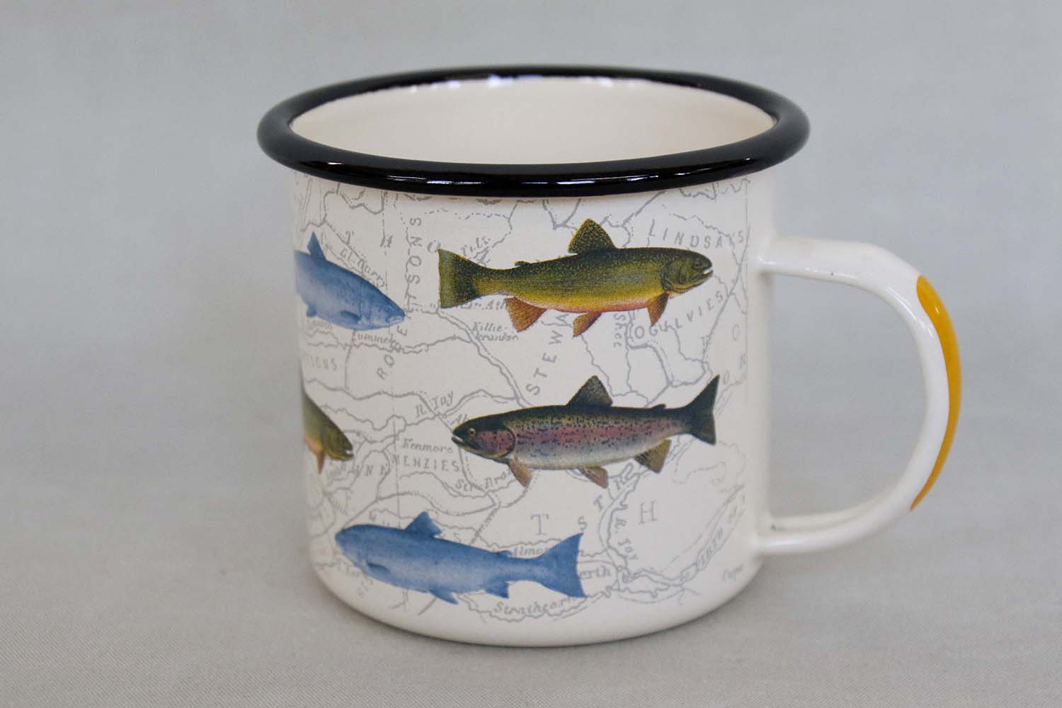 Salmon Fishes Enamel Mug 500 ml - 2