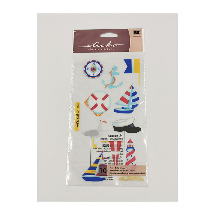 EK Success Sticko Vellum Stickers - Summer By The Sea