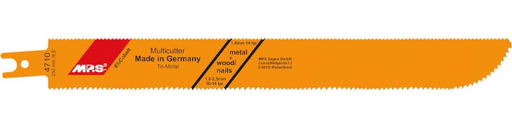 Tiger zaagblad 4710 (2 stuks zaagblad) 250mm