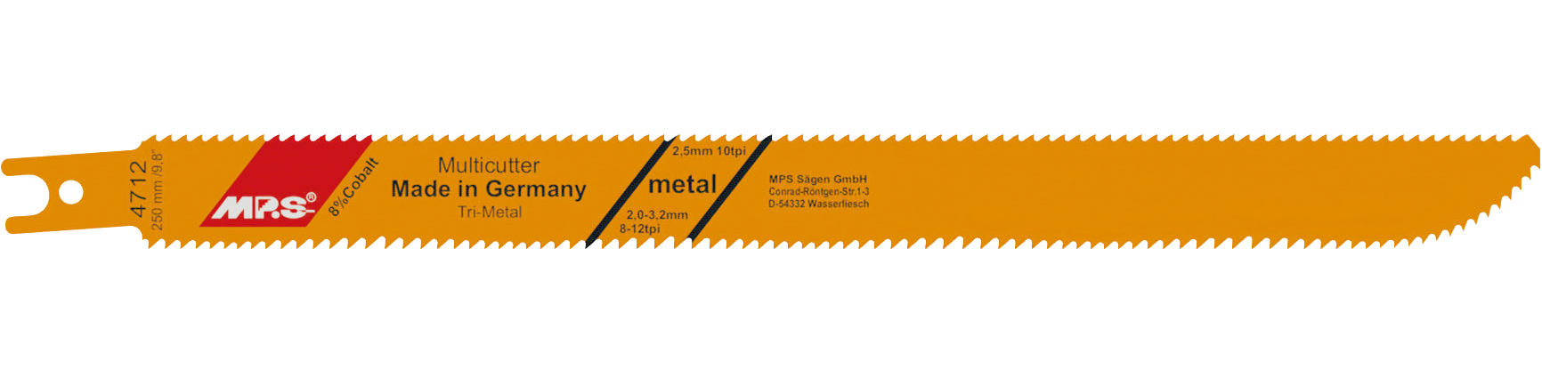 Tiger zaagblad 4712 (2 stuks) 250mm Trimet.