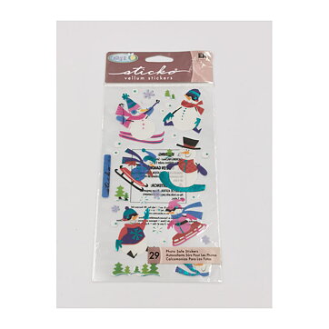 EK Success Sticko Vellum Stickers - Sassy Snowpeople