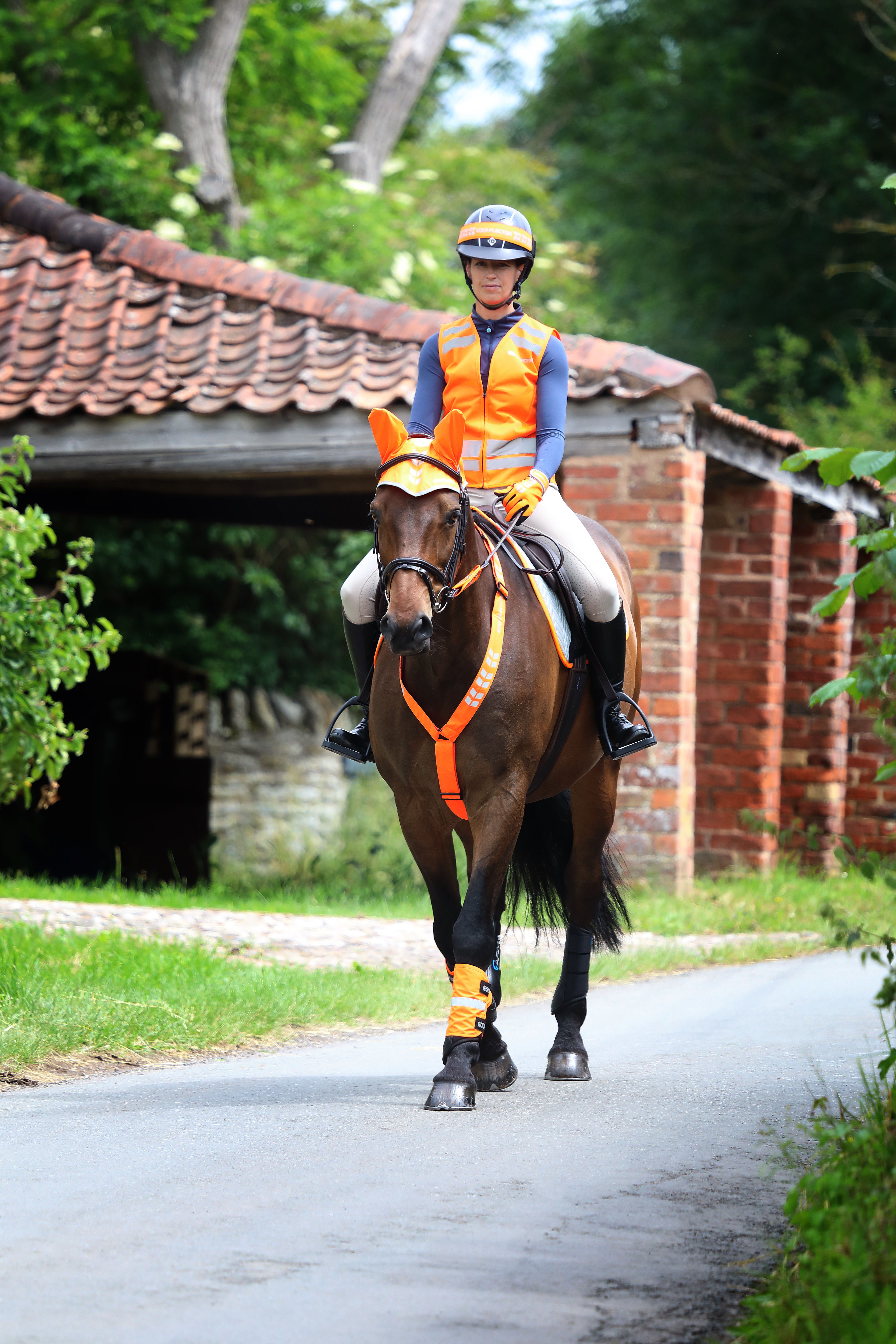 Equi-Flector Reflex Breastplate -  Orange - 5