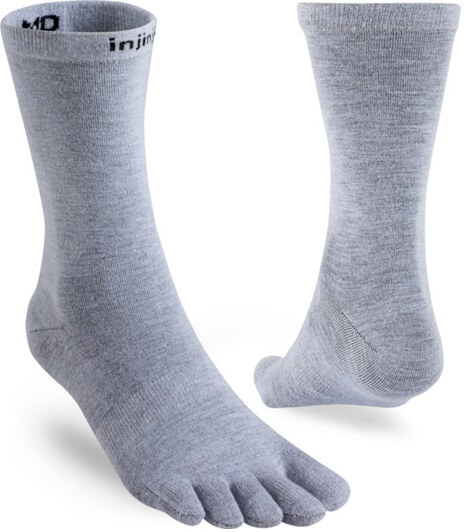 Injinji Liner Crew Heather Grey
