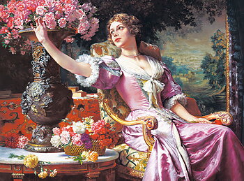 Lady in Purple Dress, W.Czachórski, 3000-bitarspussel (C-300020)