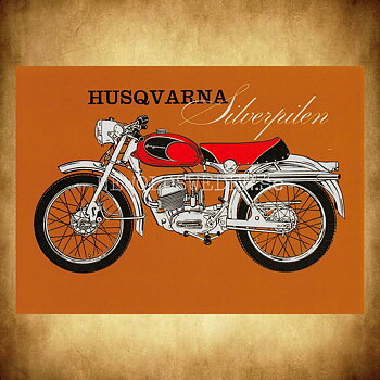 HUSQVARNA Silverpilen - Vykort A5