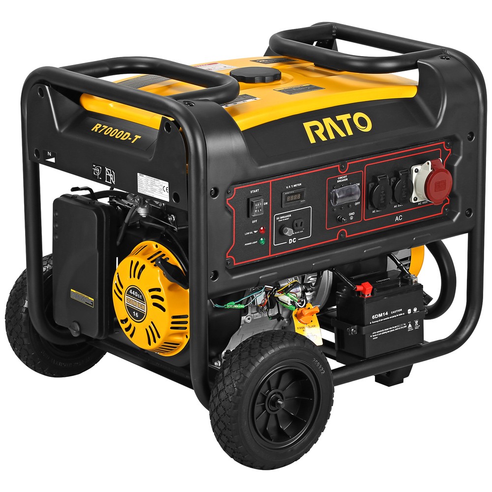 Elverk 6,8KW R7000D-T avr elstart bensin