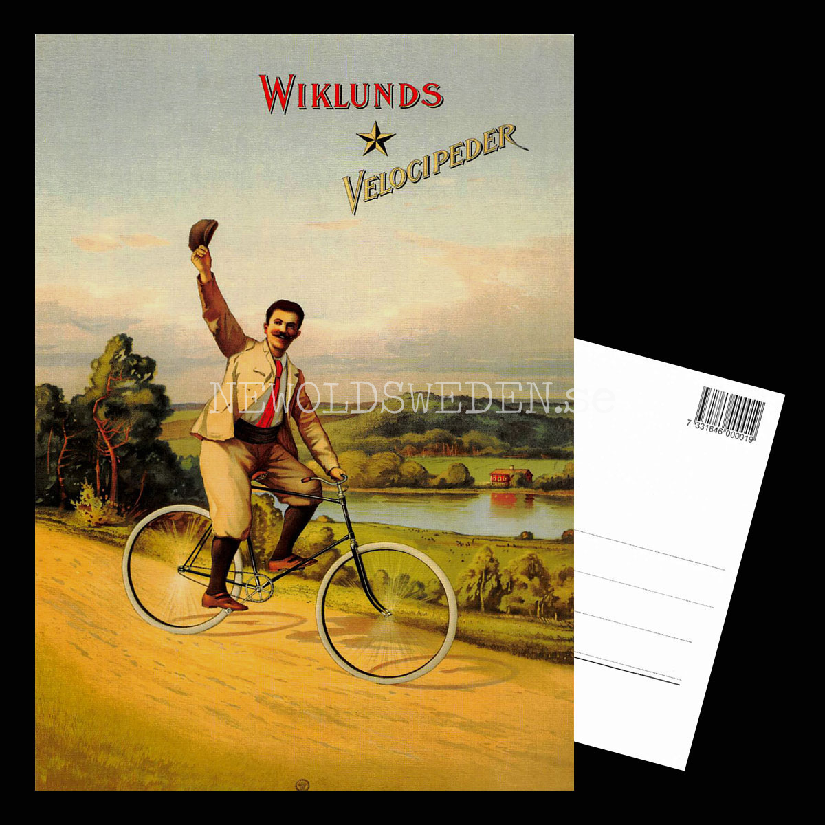 WIKLUNDS VELOCOPEDER Stockholm - Vykort A5 - 3