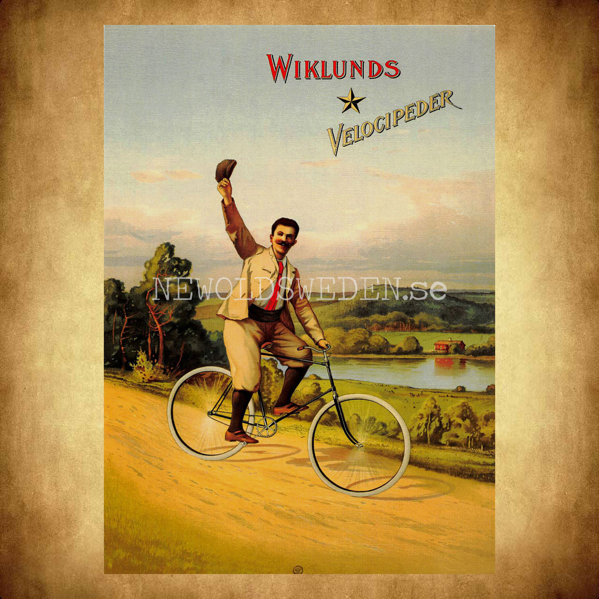 WIKLUNDS VELOCOPEDER Stockholm - Vykort A5 - 2