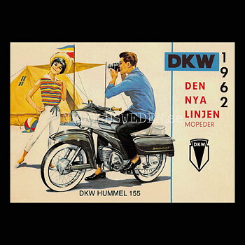 DKW HUMMEL 155 - 1962 - Vykort A5