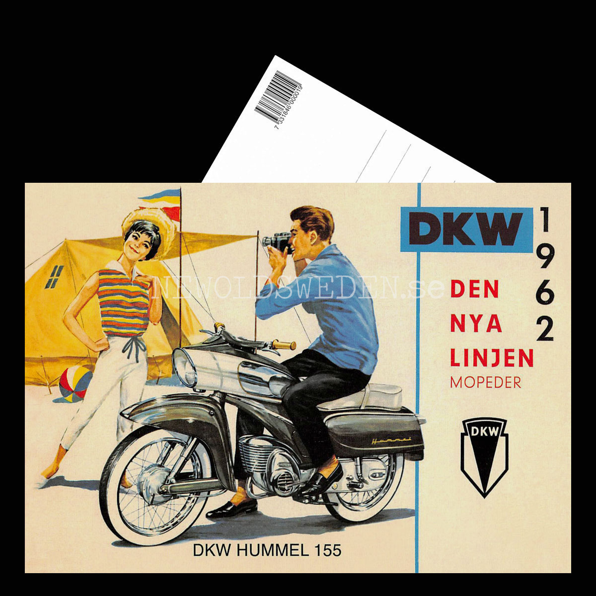 DKW HUMMEL 155 - 1962 - Vykort A5 - 3