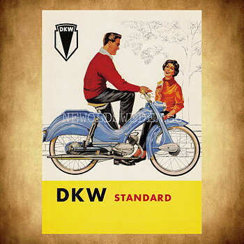 DKW STANDARD - Vykort A5