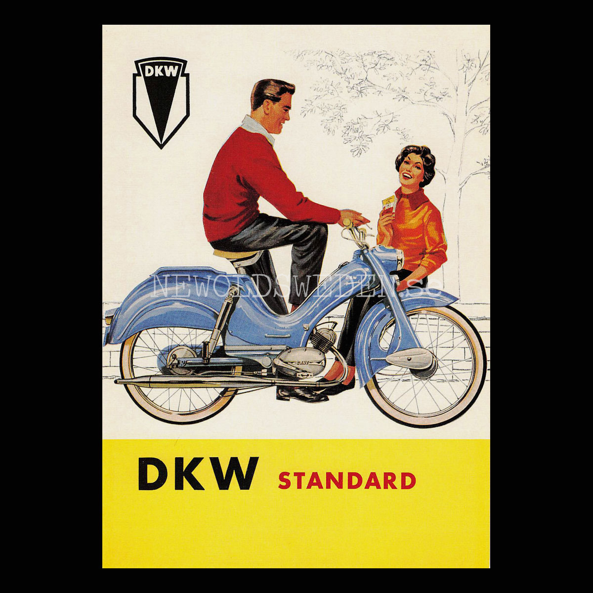 DKW STANDARD - Vykort A5