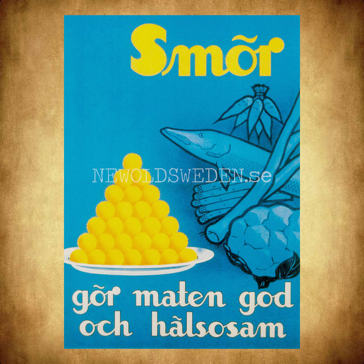 Smör gör maten god och hälsosam - Vykort A5 - 2