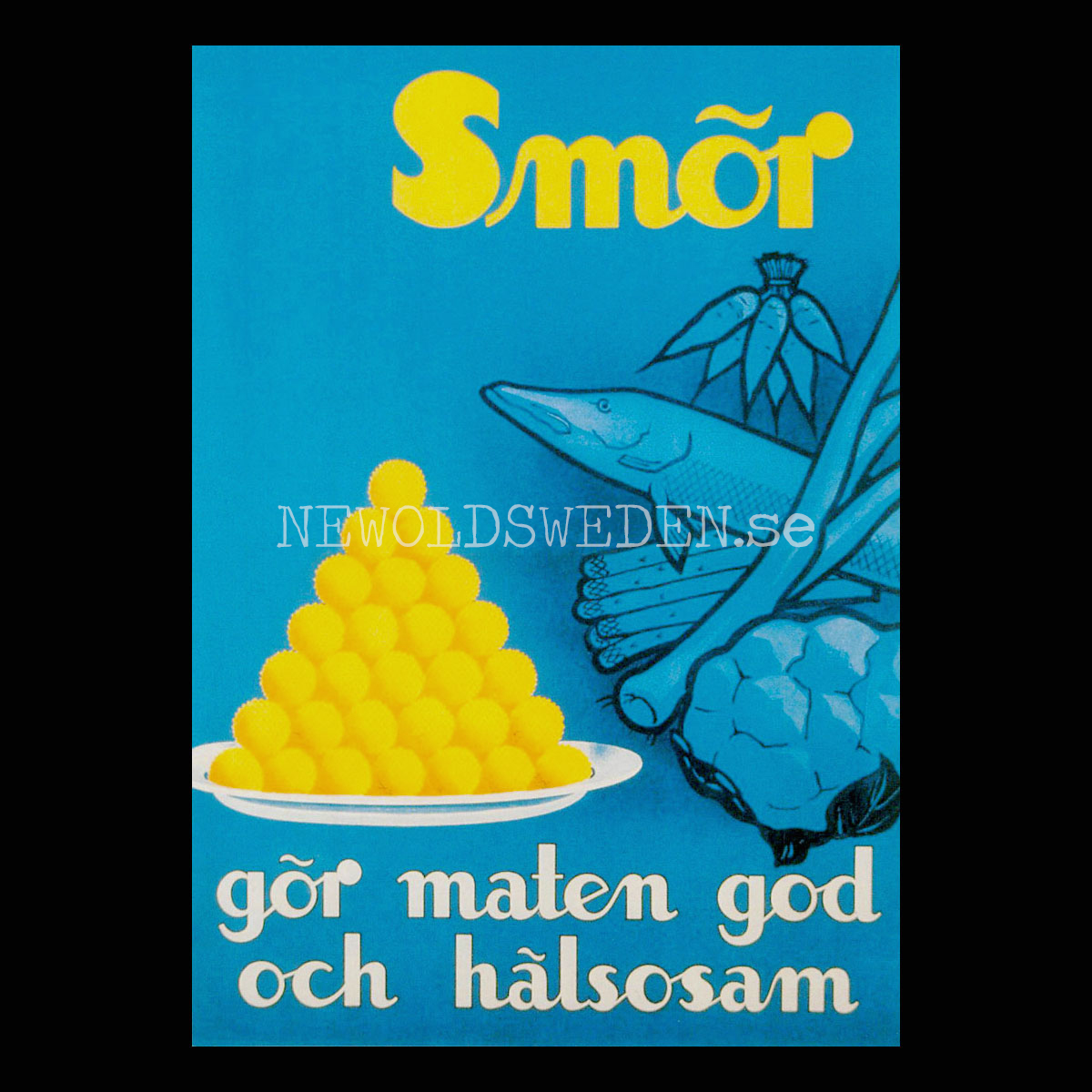Smör gör maten god och hälsosam - Vykort A5