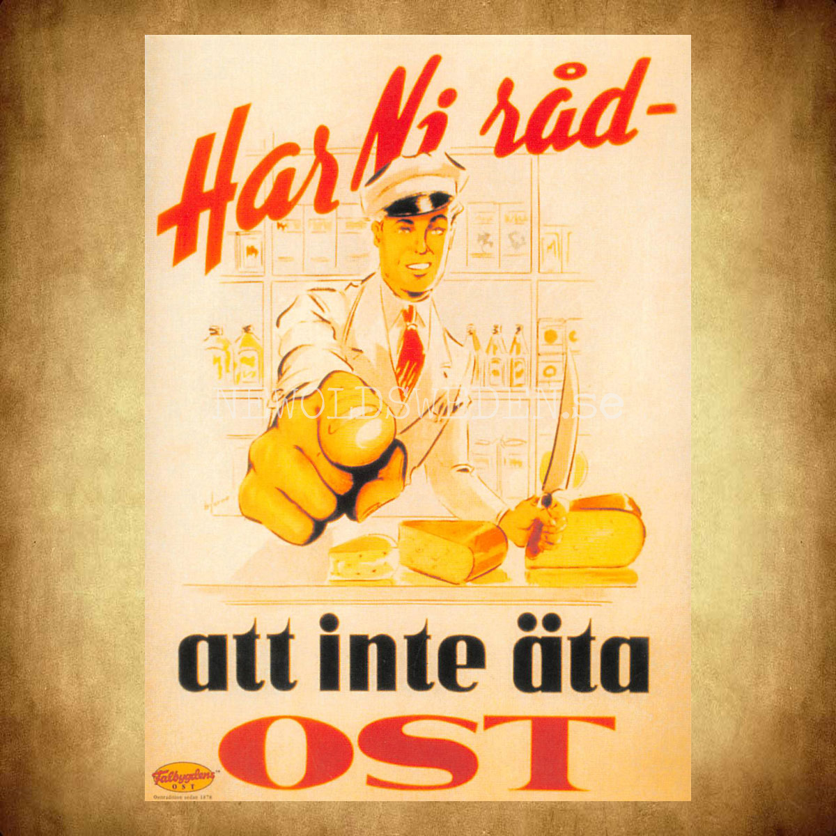 Falbygdens OST - Har ni råd - att inte äta OST - Vykort A5 - 2