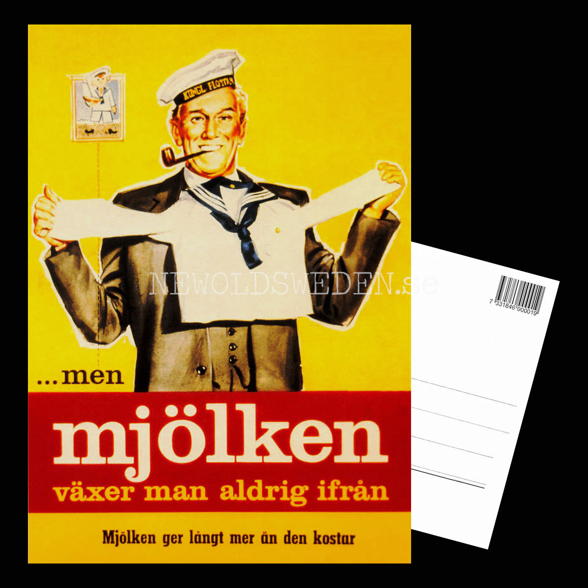 mjölken växer man aldrig ifrån - Vykort A5 - 3