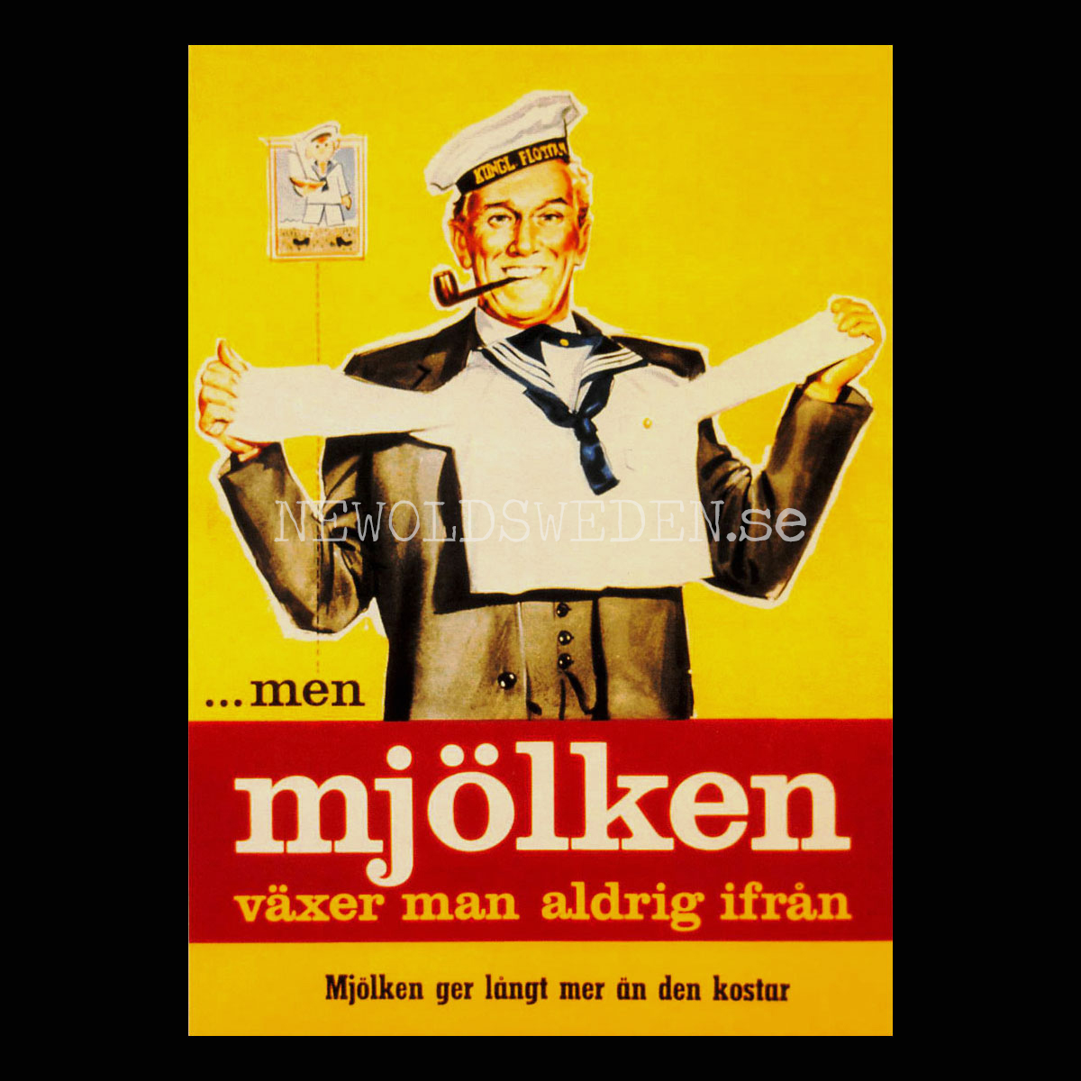 mjölken växer man aldrig ifrån - Vykort A5