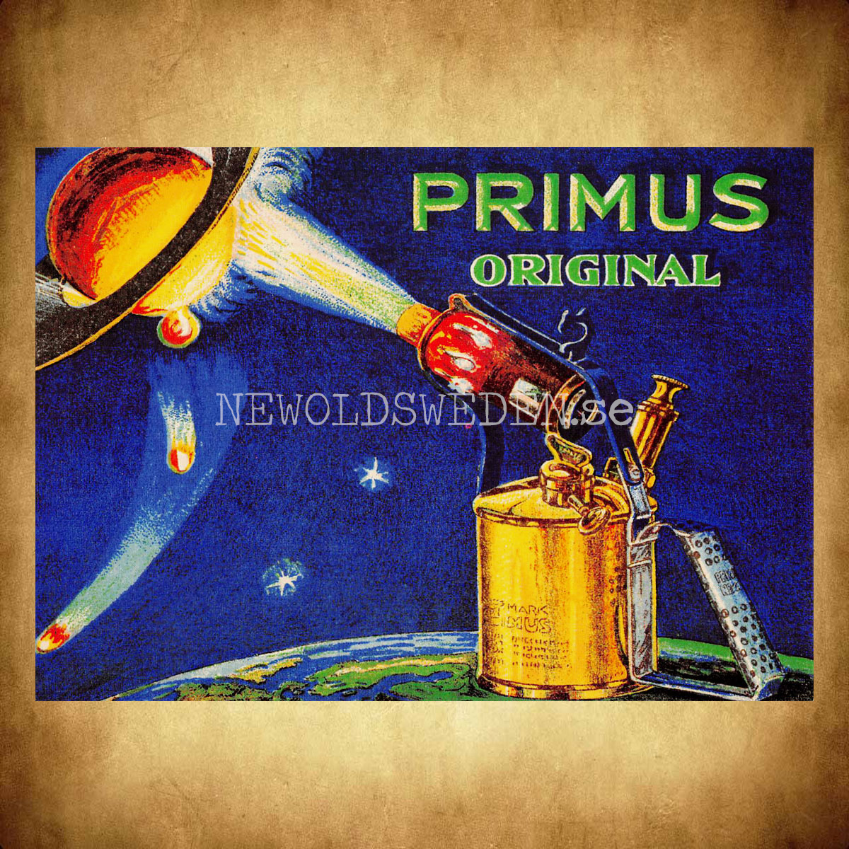 PRIMUS ORIGINAL Blåslampa - Vykort A5 - 2