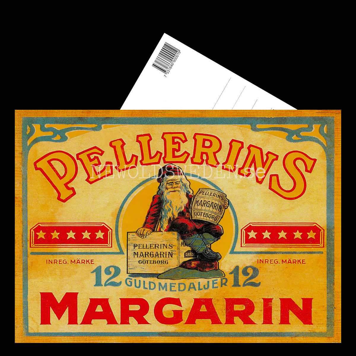 PELLERINS MARGARIN Göteborg - Vykort A5 - 3