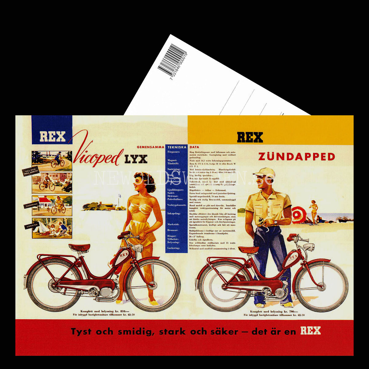 REX Vicoped LYX REX ZÜNDAPPED ZUNDAPP - Vykort A5 - 3