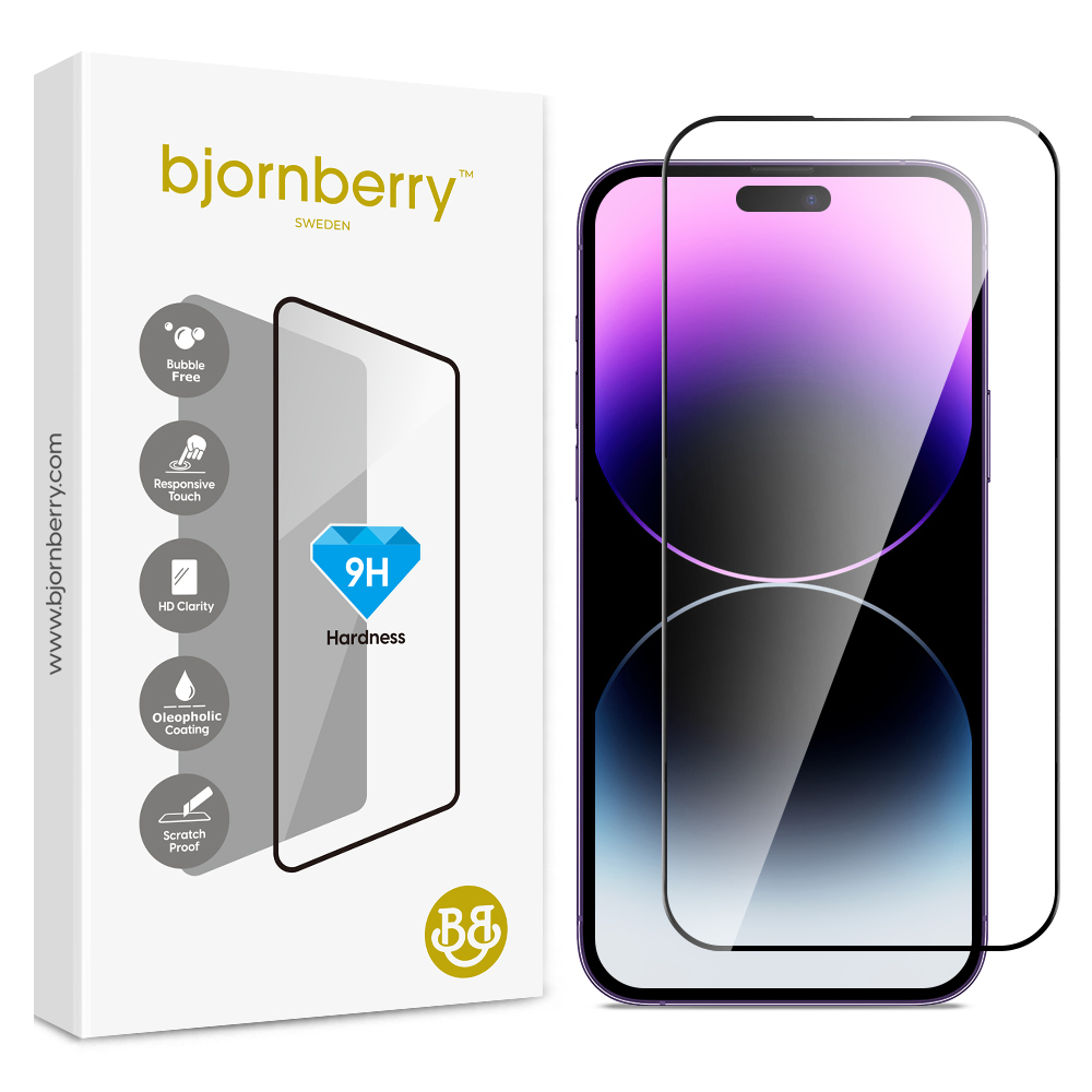 Bjornberry iPhone 14 Pro - Tempered Glas Screen Protector