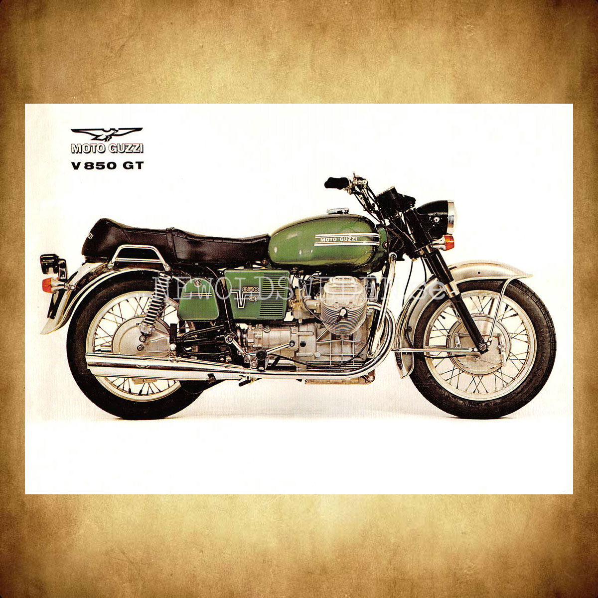 MOTO GUSSI V 850 GT - Vykort A5 - 2