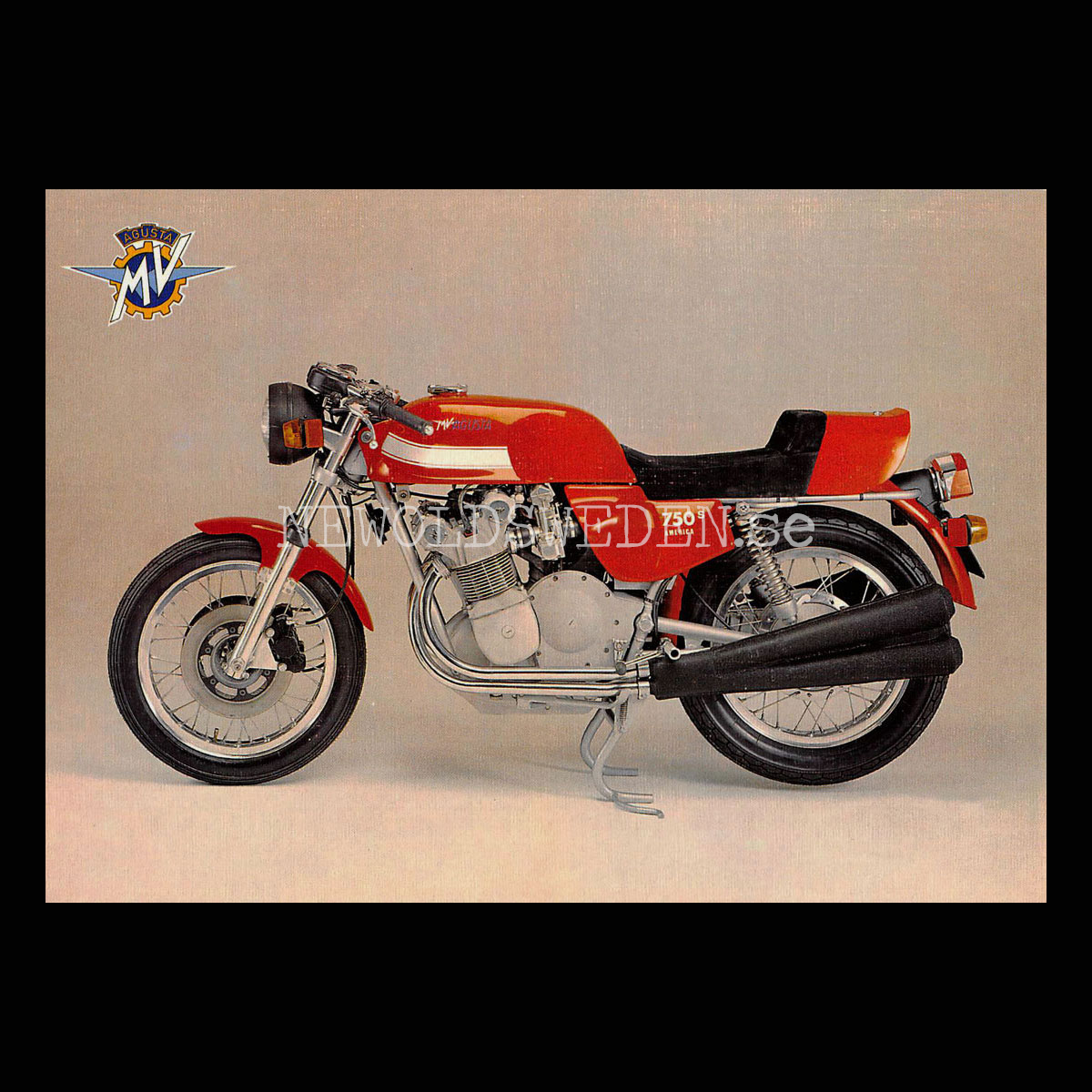 MV AGUSTA 750 SPORT AMERICA - Vykort A5