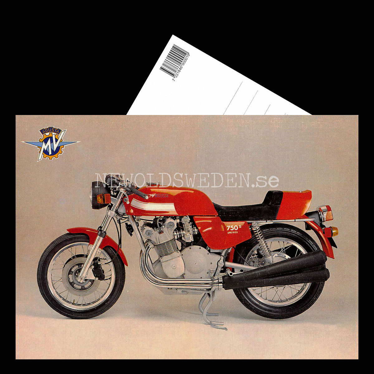 MV AGUSTA 750 SPORT AMERICA - Vykort A5 - 3
