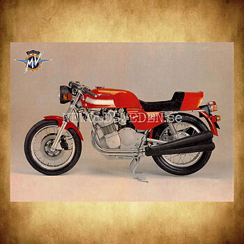 MV AGUSTA 750 SPORT AMERICA - Vykort A5