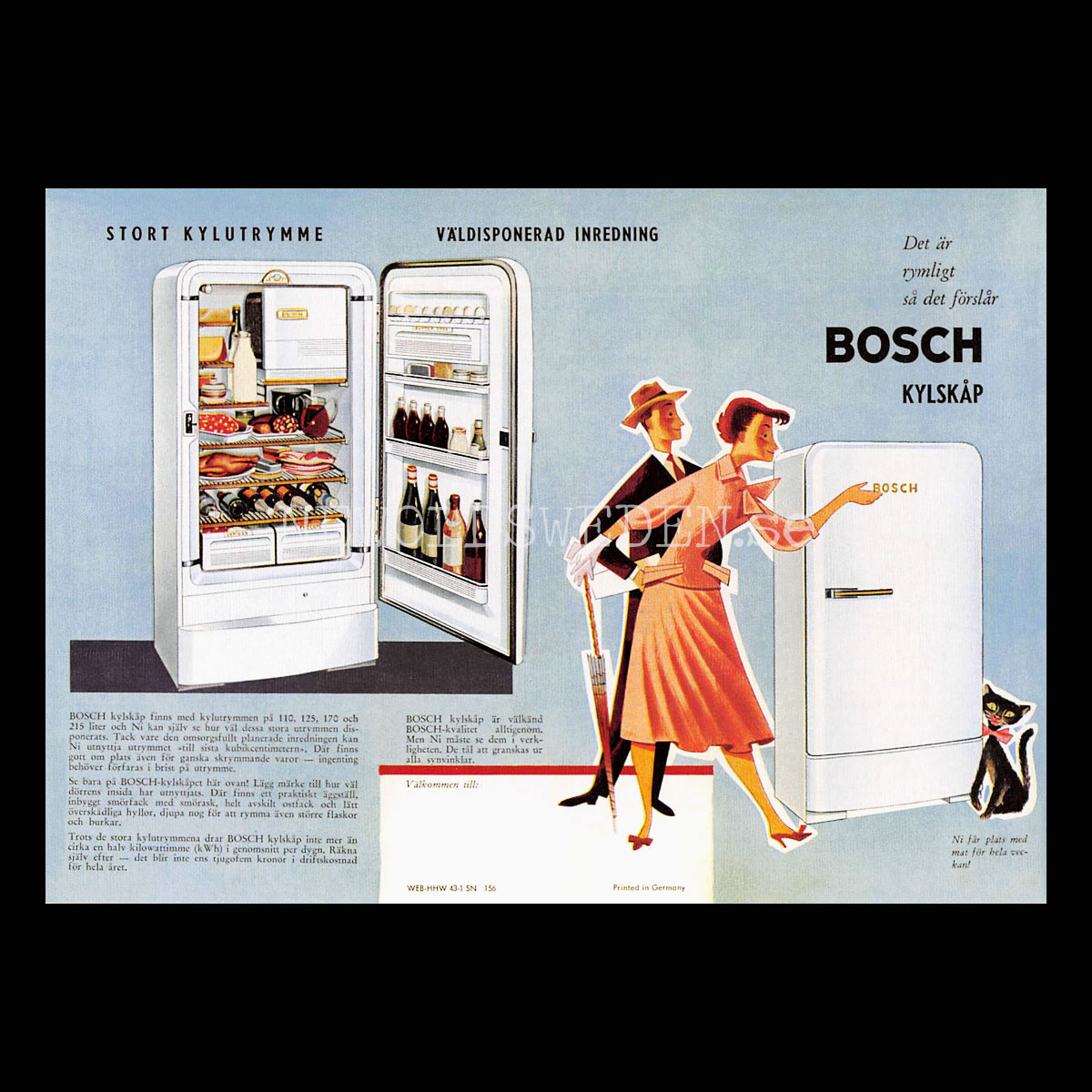 BOSCH KYLSKÅP - Vykort A5