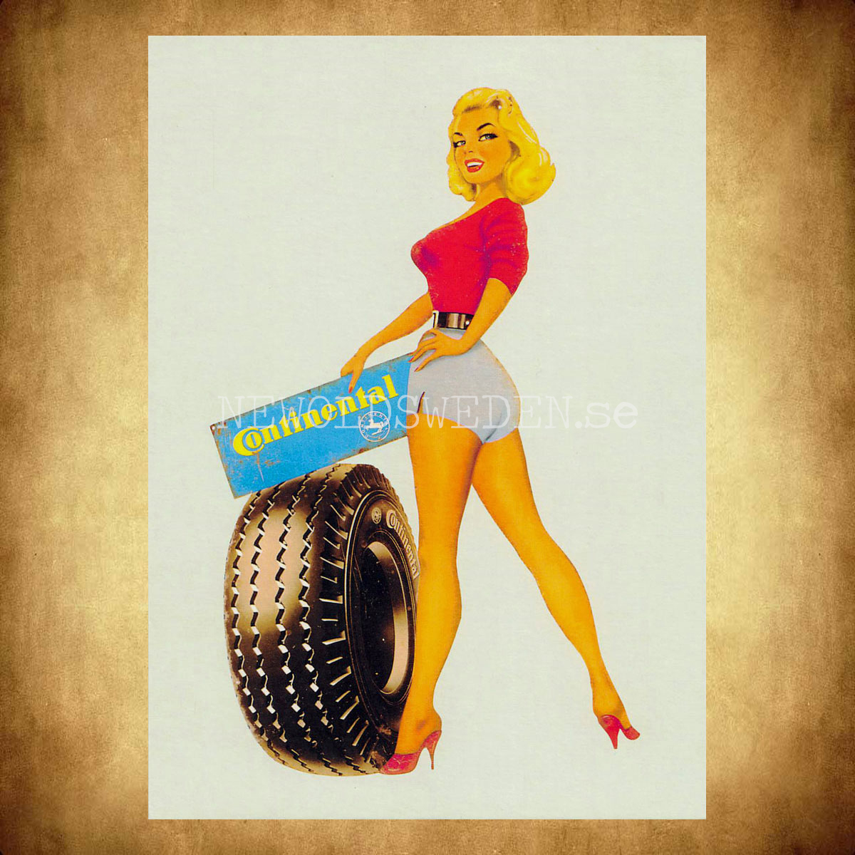 CONTINENTAL GIRL - Vykort A5 - 2