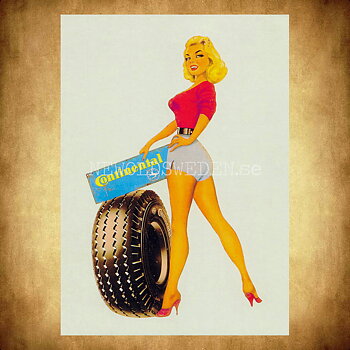 CONTINENTAL GIRL - Vykort A5