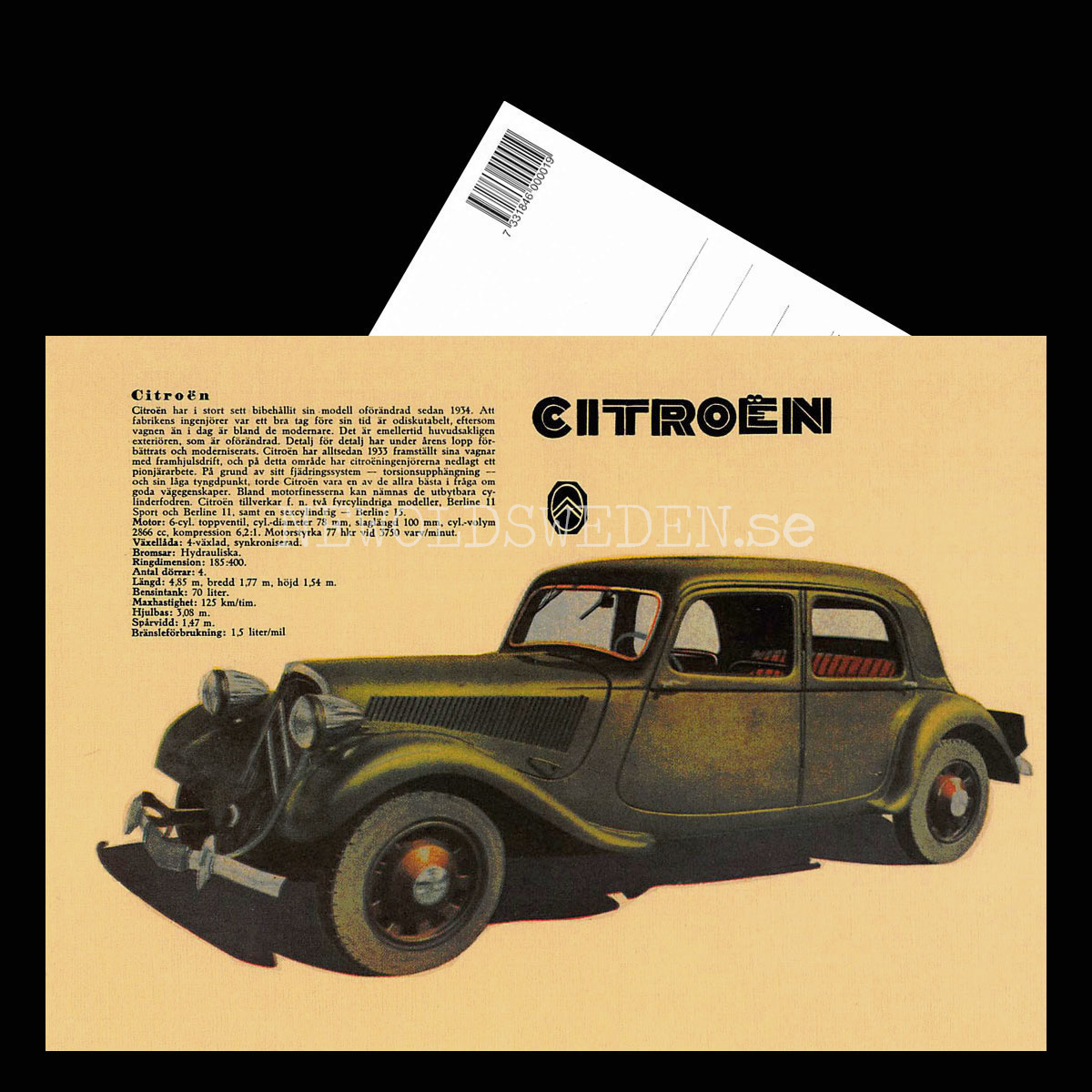 CITROËN Berline - Vykort A5 - 3