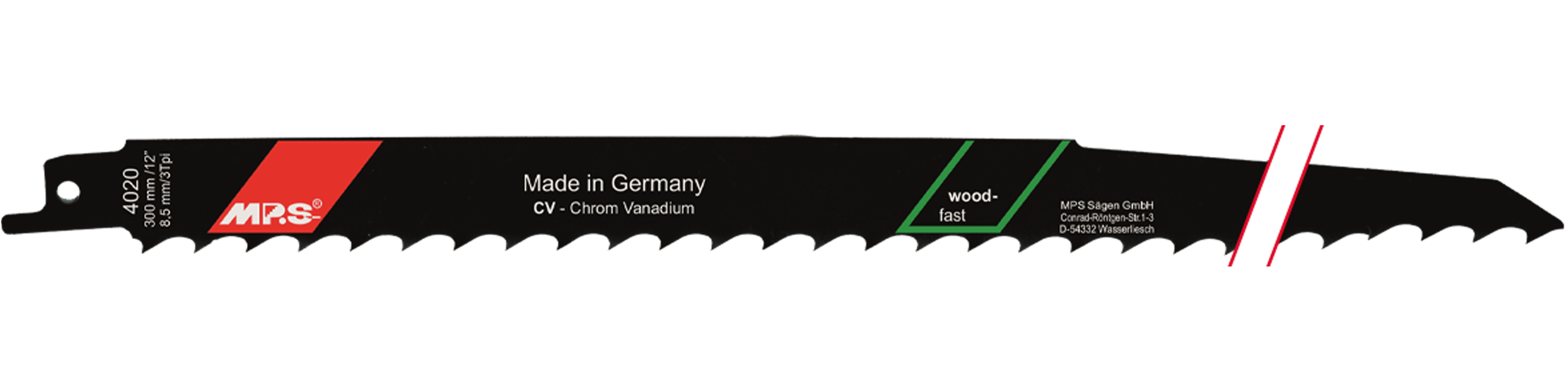 Tiger saw blade 4020 (2 pieces of blade) 300mm Crome Vanadium