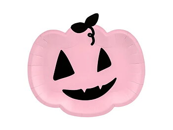 Papptallrik rosa pumpa 6p
