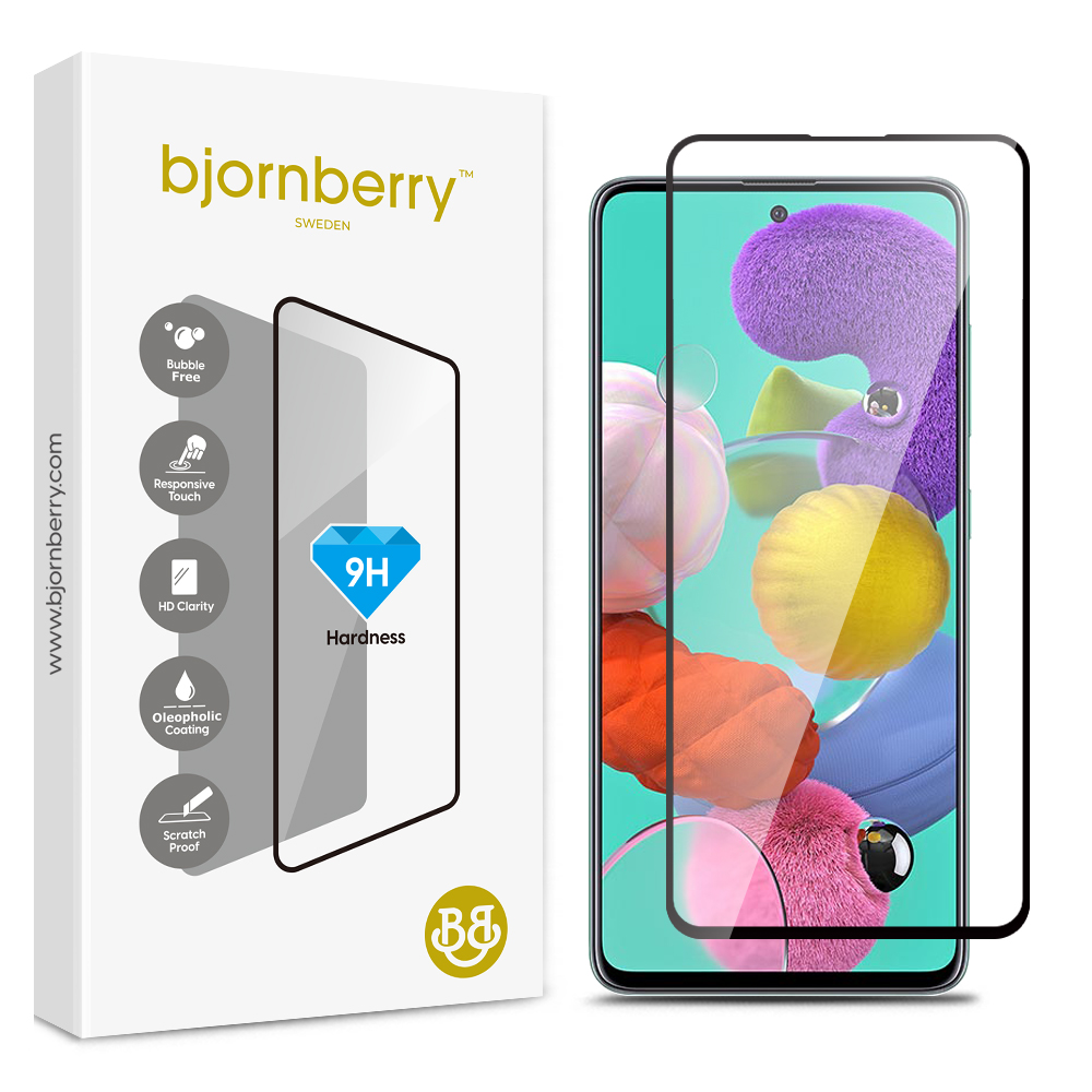 Bjornberry Samsung Galaxy A51 - Tempered Glas Screen Protector