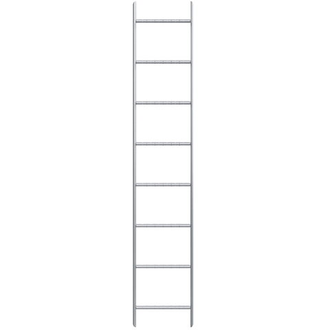 Roof-ladder 2,4m steel 450mm