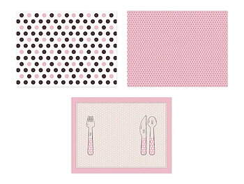Bordstabletter i papper mix 40x30cm 6p