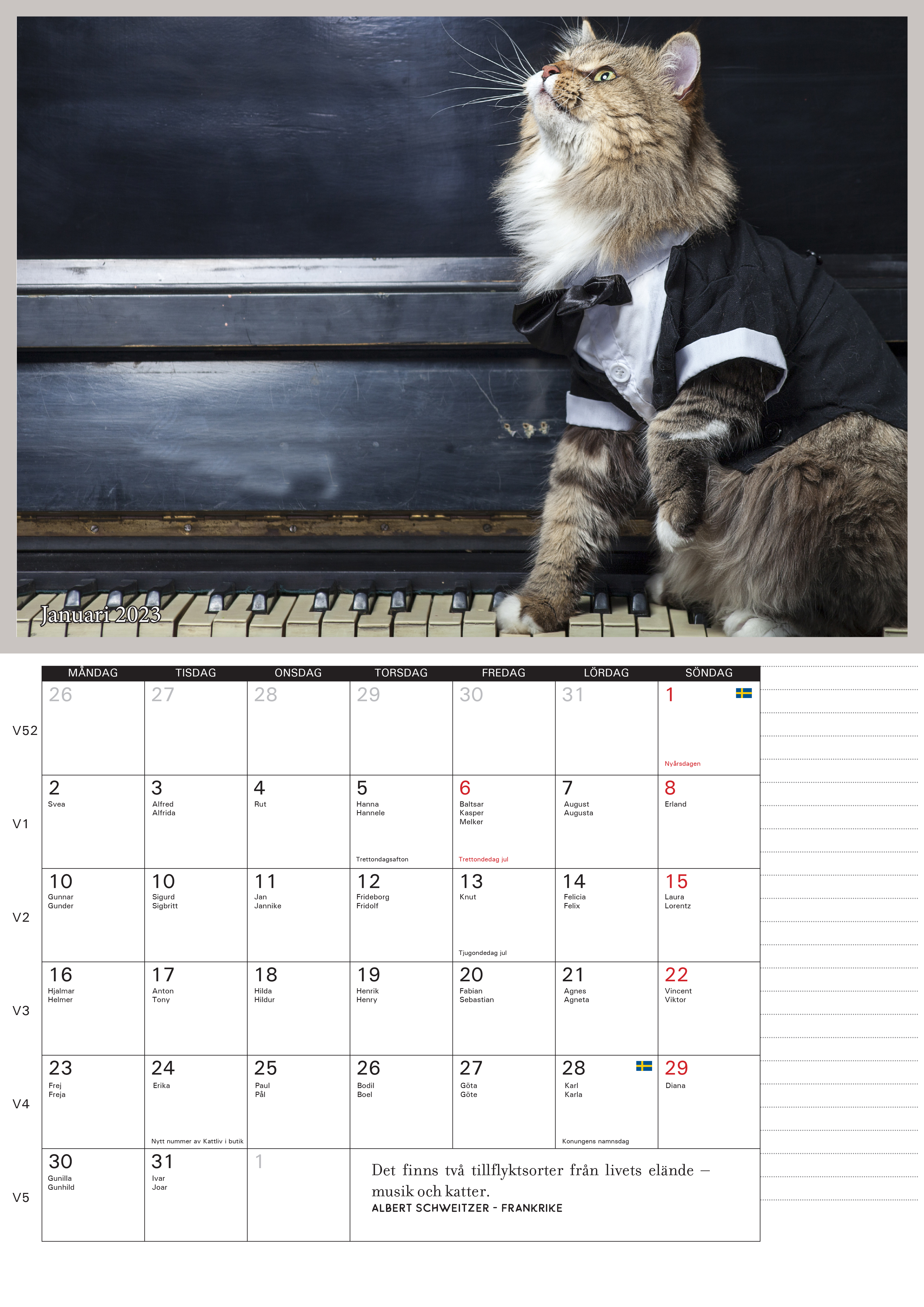 Kalender 2023 (1 st inkl porto) - 2