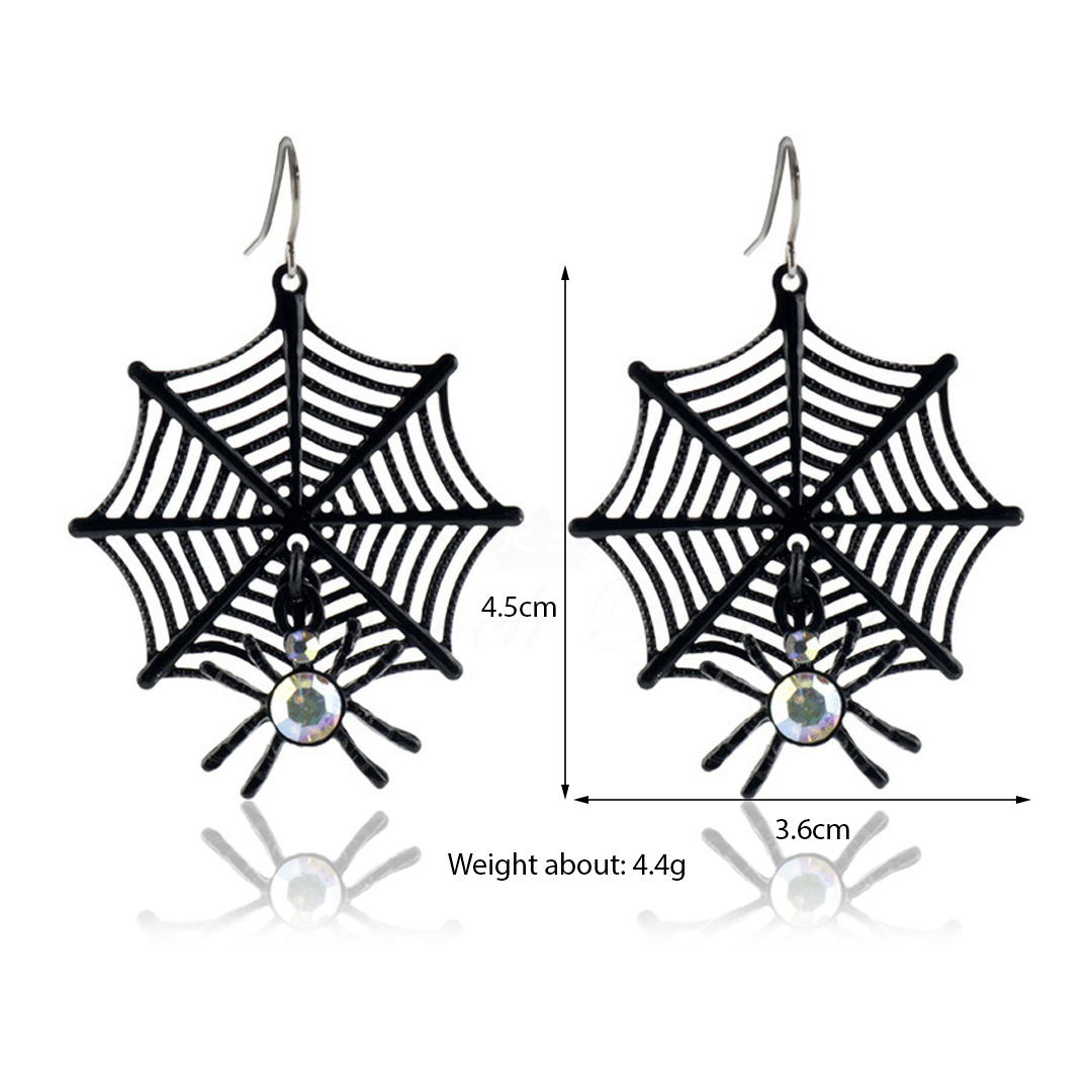 Shelob - Animal Fashion Drop øreringe Spider Web - 2
