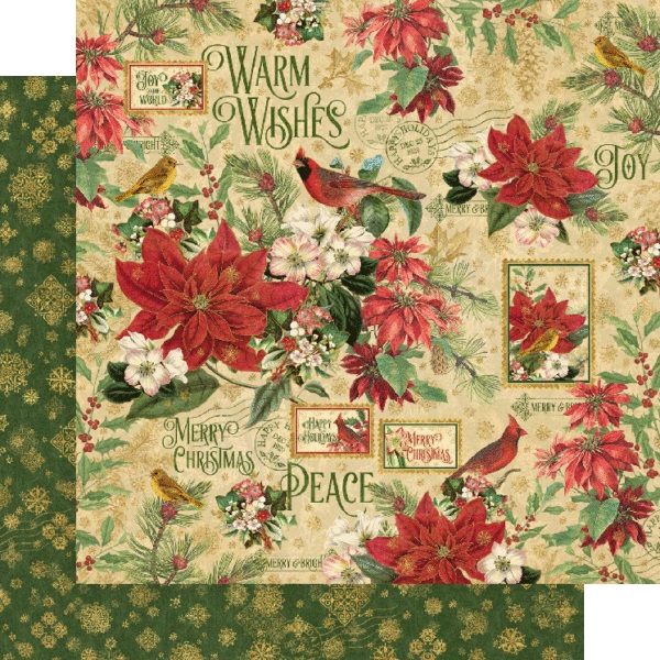 Graphic45 - Warm Wishes - Collection pack 12x12" inkl stickersark - 4