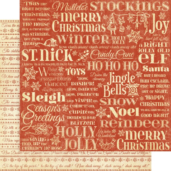 Graphic45 - Deluxe Collector´s Edition Pack - Twas the night before christmas 12x12 - 7