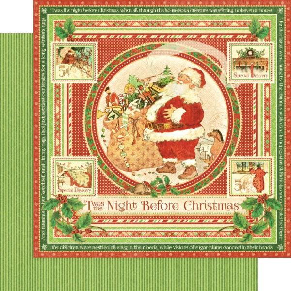 Graphic45 - Deluxe Collector´s Edition Pack - Twas the night before christmas 12x12 - 2