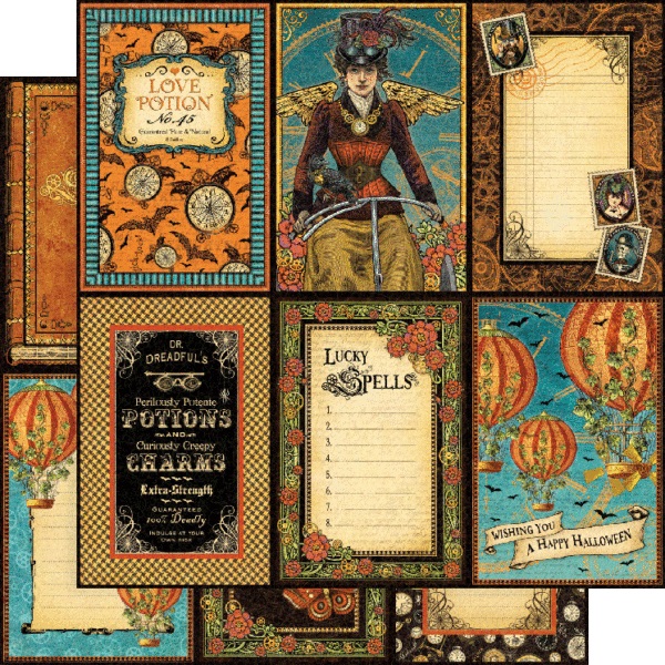 Graphic45 - Steampunk Spells - Block 8x8" - 5
